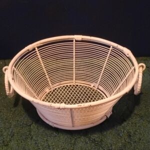 White Metal Basket